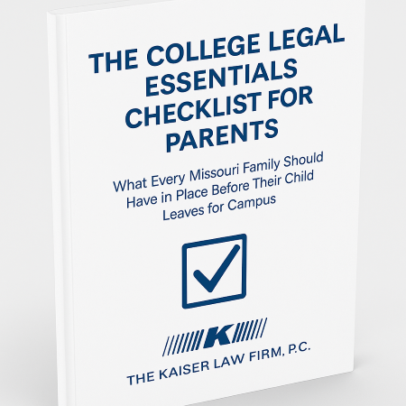 The College Legal Essentials Checklist for Parents